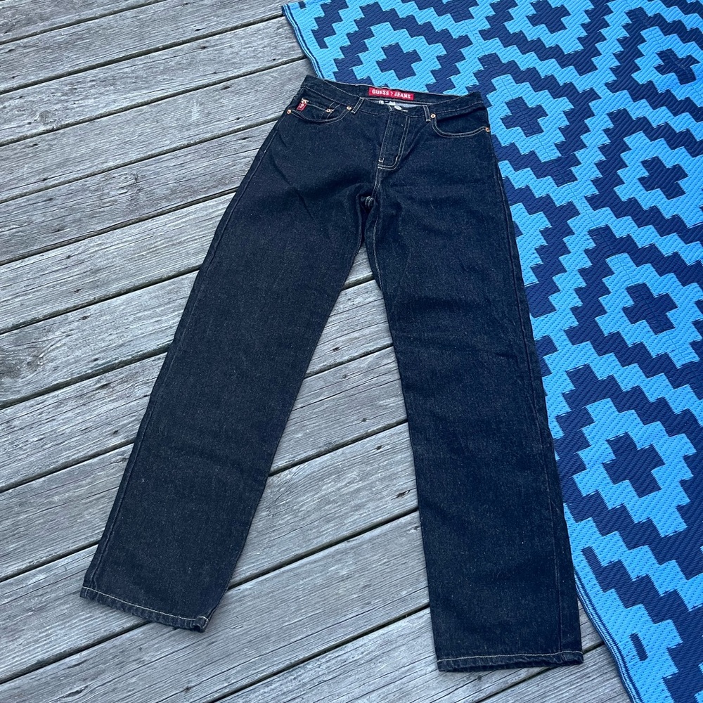 NWOT Vintage Look Y2K Men’s Guess Black Stonewashed Jeans